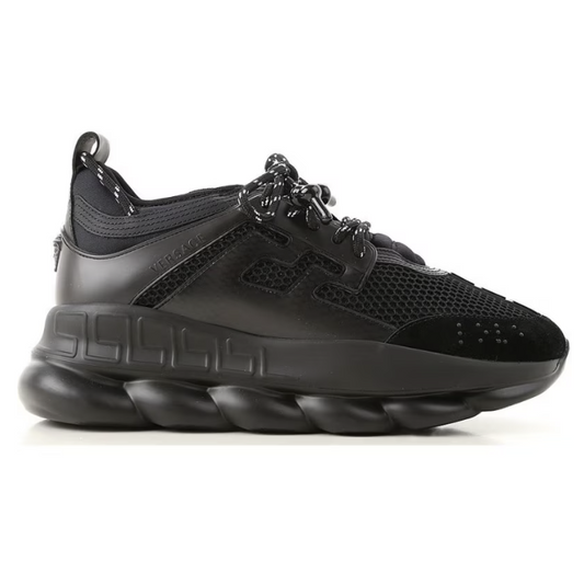 Versace Chain Reaction "Triple Black" sneakers