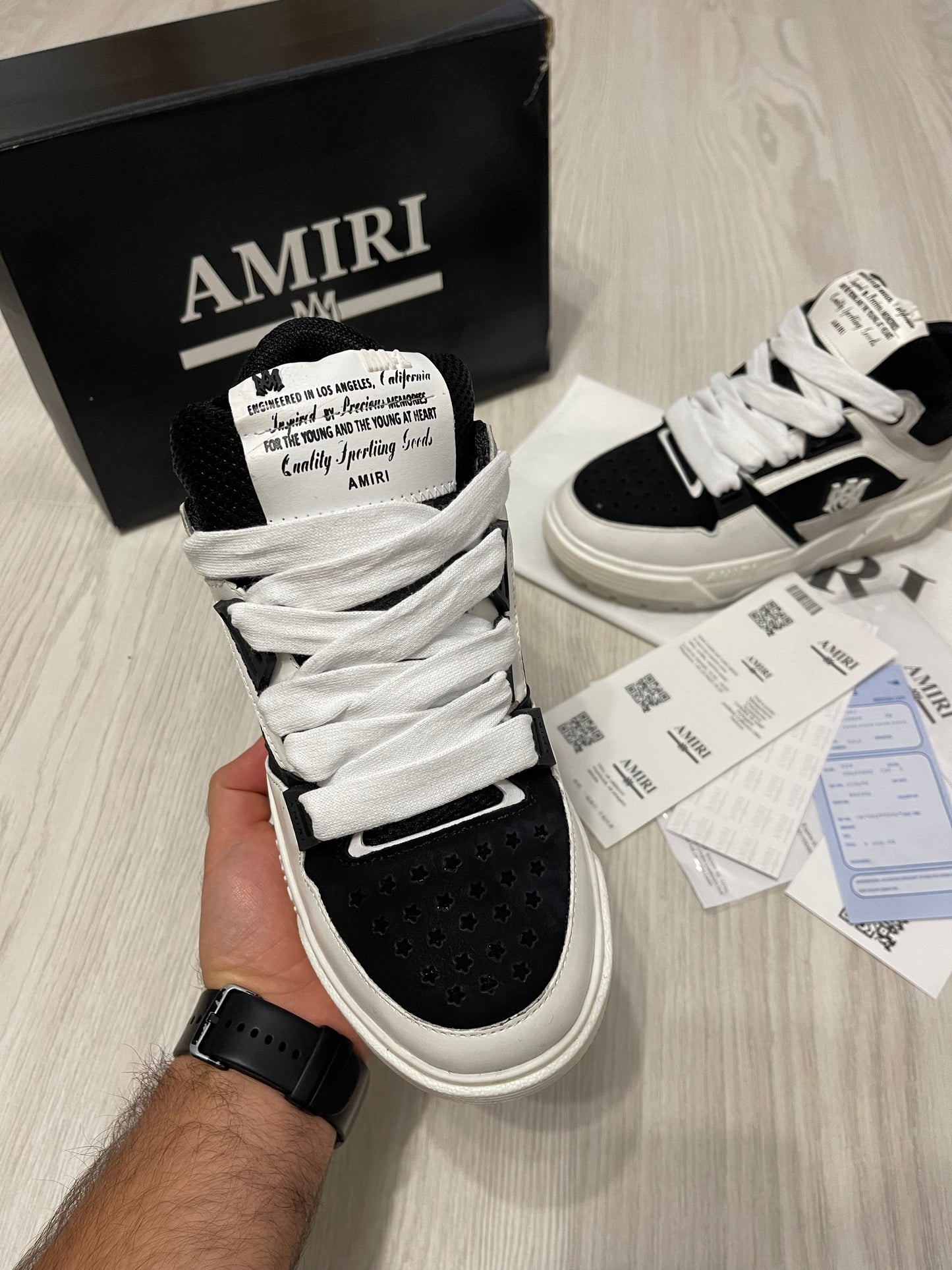 Amiri MA-1 Sneakers Black&White