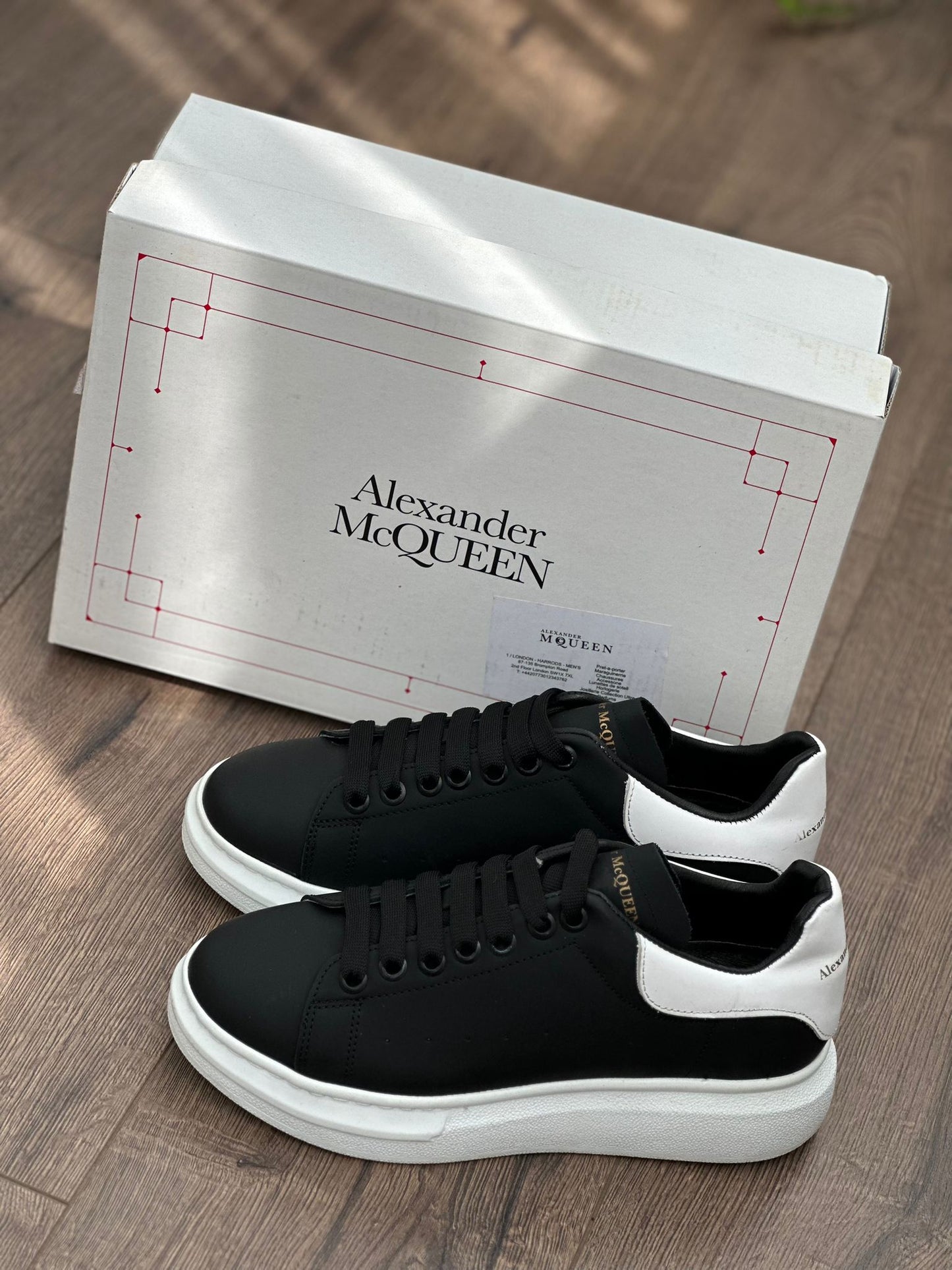 Alexander McQueen Negru-Alb - FULLBOX