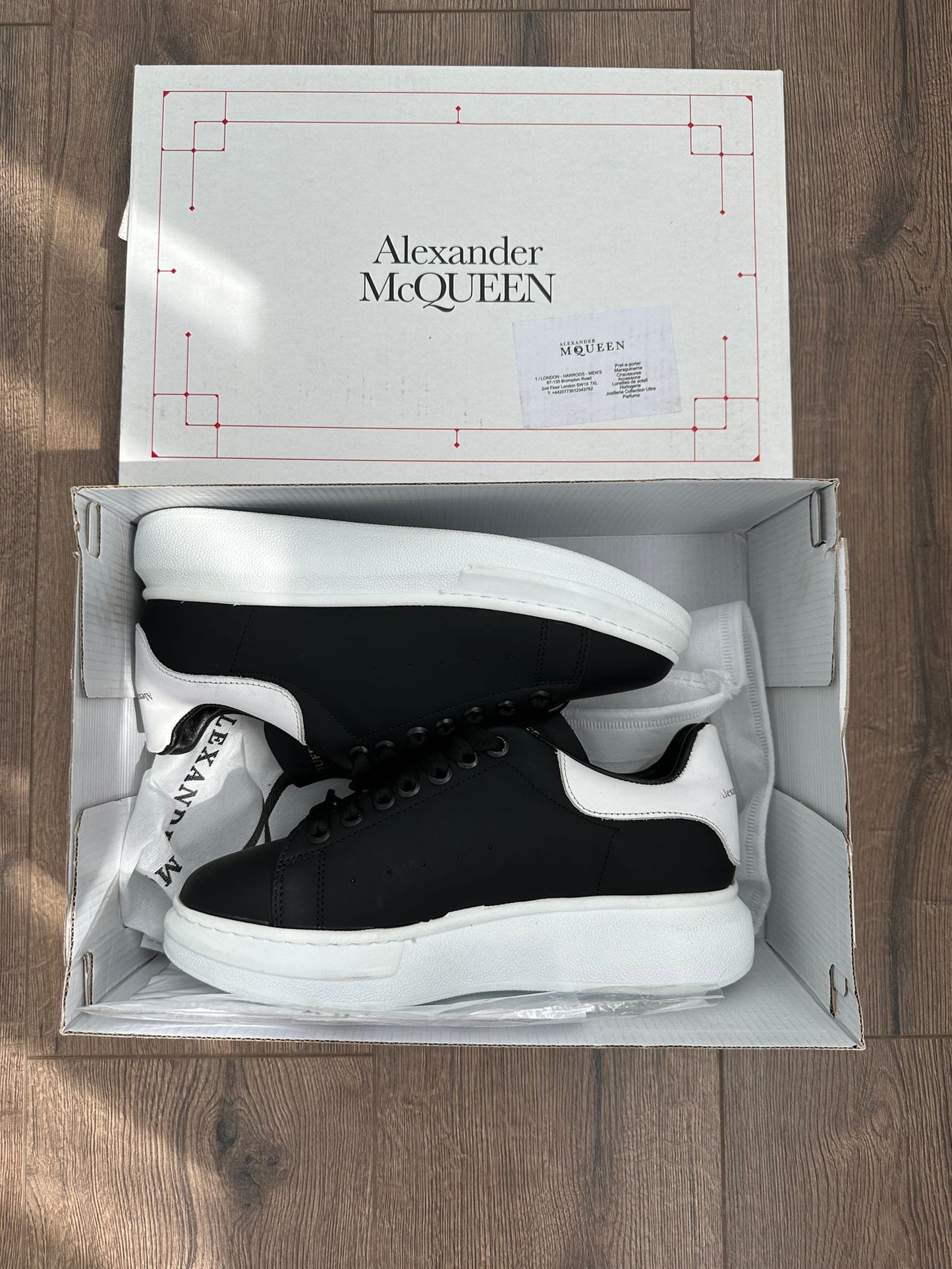 Alexander McQueen Negru-Alb - FULLBOX