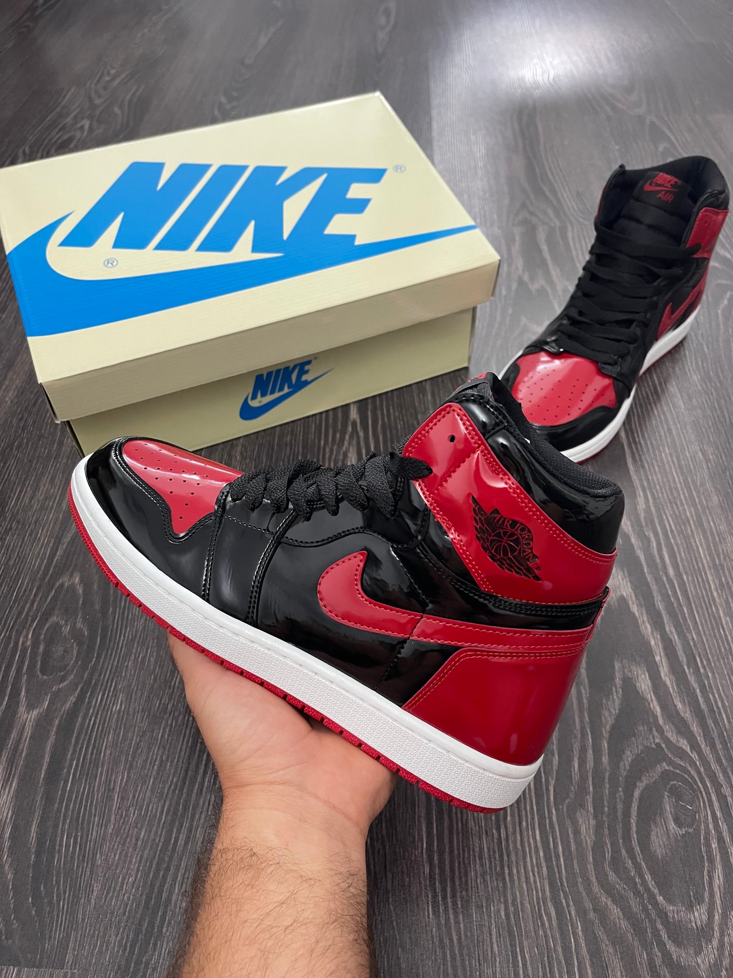 AIR JORDAN 1 - Patent Bred High-Sneakers