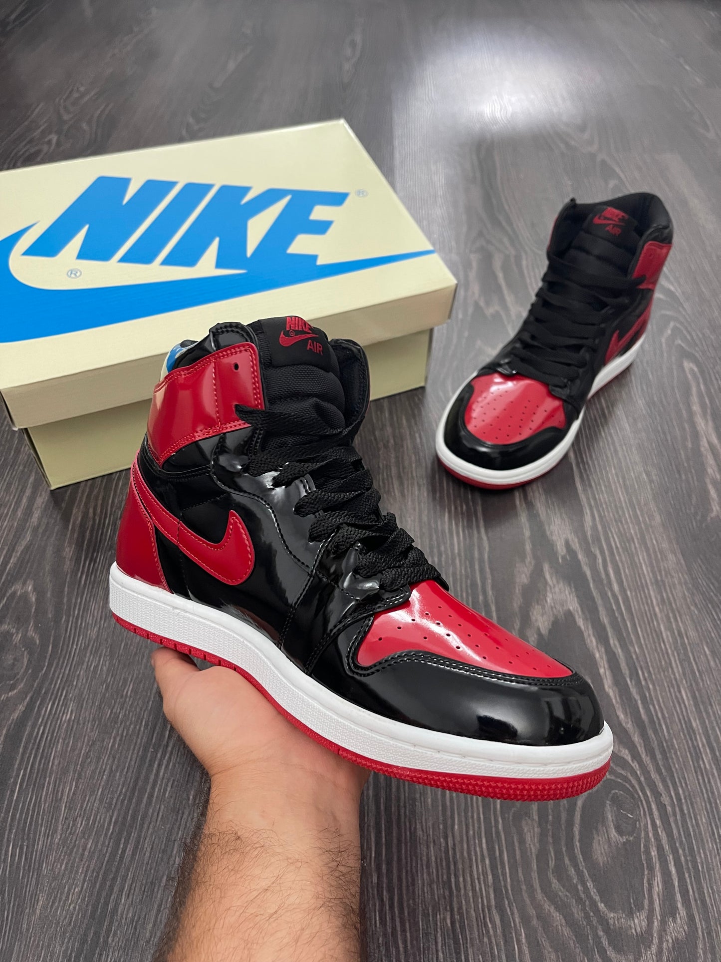 AIR JORDAN 1 - Patent Bred High-Sneakers
