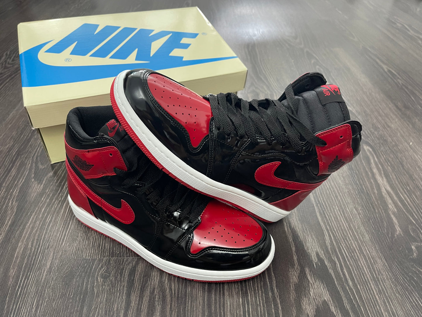 AIR JORDAN 1 - Patent Bred High-Sneakers